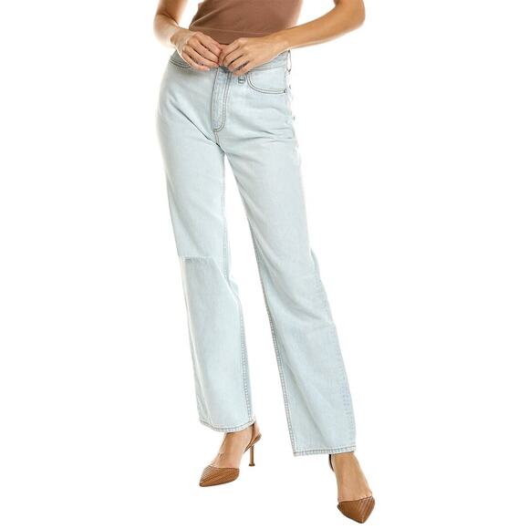Rag & Bone Alex Primrose High Rise Straight Leg Jeans women’s Size 26 pale blue - Picture 1 of 15